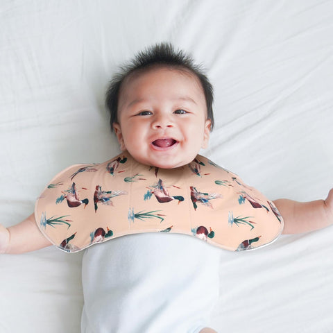 SmoothNovelty 5 Pack Mallard Duck Baby Burp Cloths for Newborns, 19"x9"