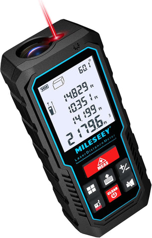 MILESEEY Laser Measure, Laser Measuring Tool with Angle Sensor