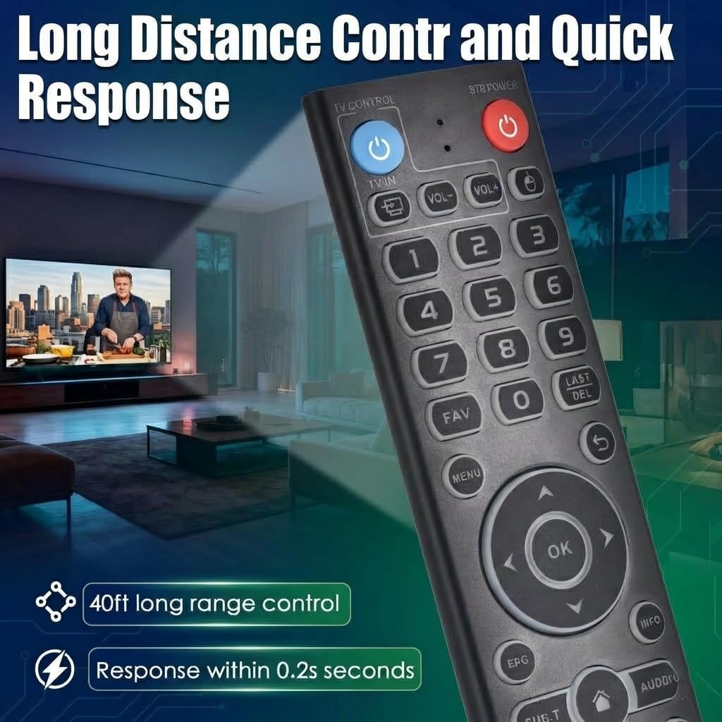 Replacement Intelligent Voice Backlit Remote for vSeeBox V5 Pro/V3 Plus/Pro
