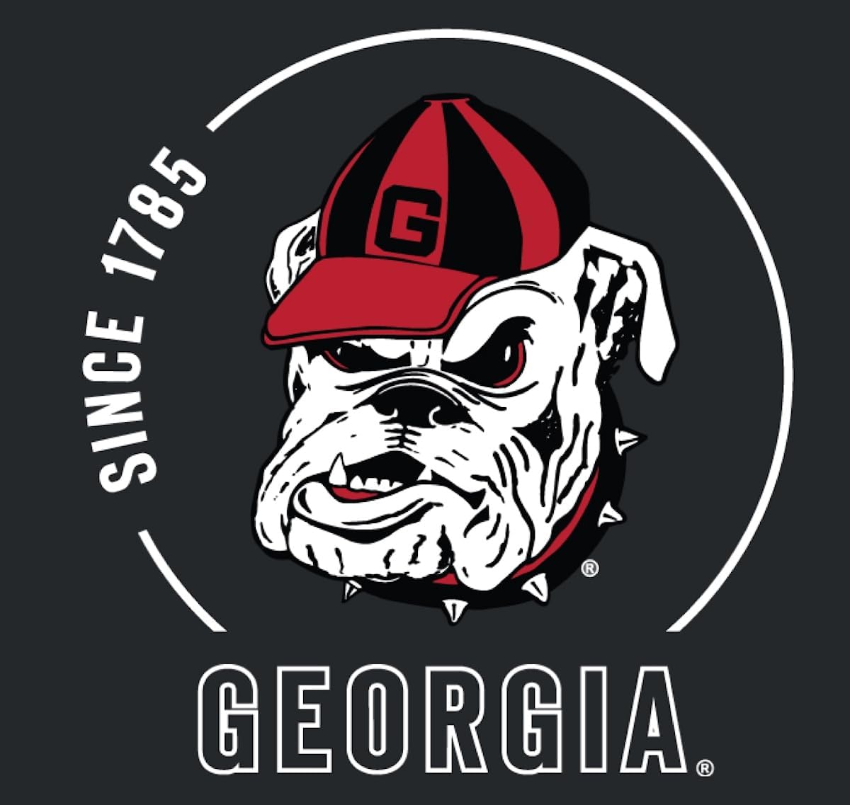 Georgia Men's Black Panos College 2-Sided Short Sleeve T Shirt