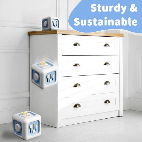 SOCBTNSO Montessori Busy Cube Travel Toy for Toddlers