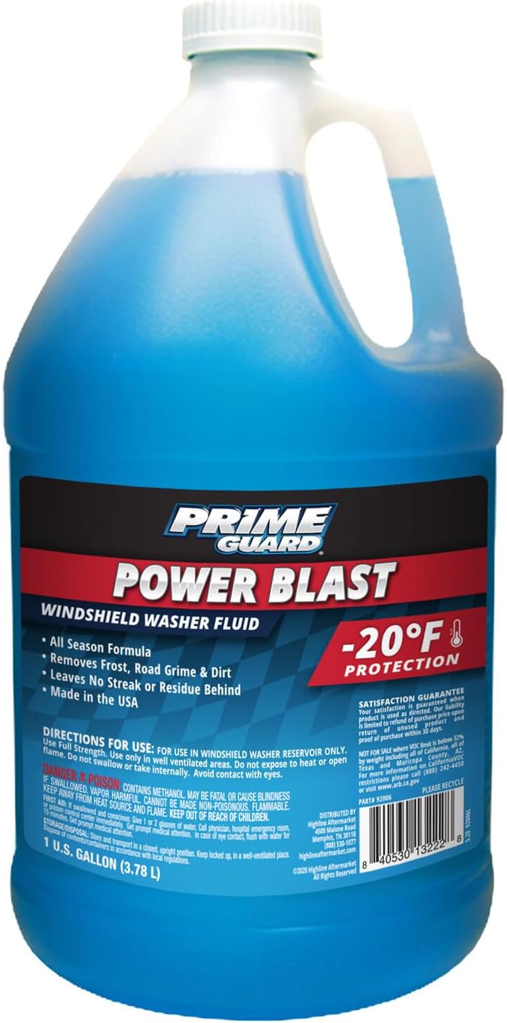 Prime Guard Power Blast -20ºF Windshield Washer Fluid - 1 Gallon | SKU: 92006