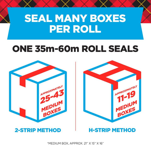 Scotch Heavy Duty Packing Tape Refill, 1.88 in x 54.6 yd, 18 Rolls