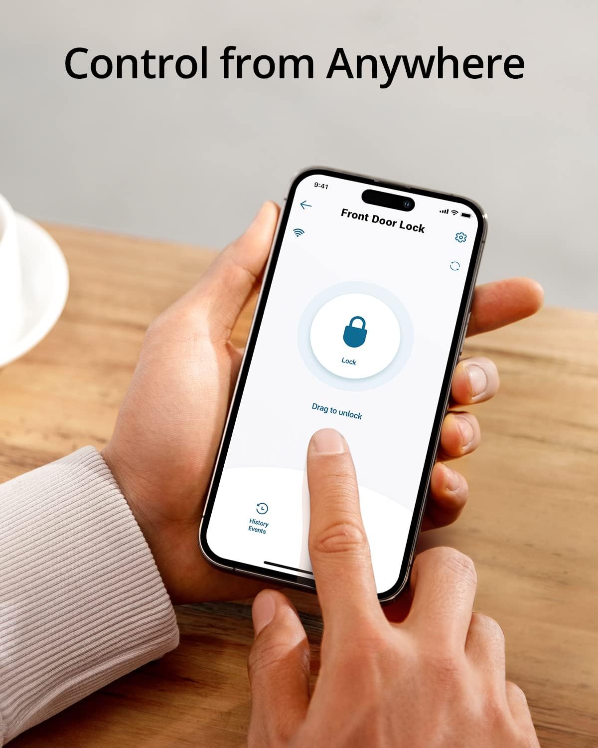 eufy Security Smart Lock C210, Keyless Entry Door Lock, Built-in Wi-Fi