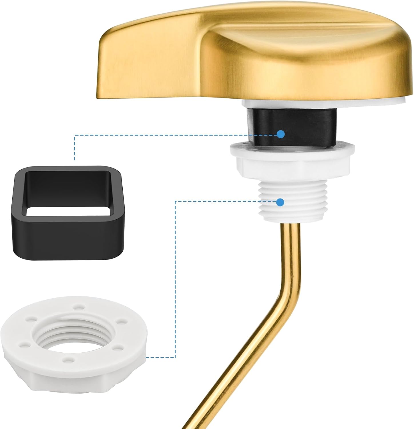 For TOTO Toilet Handle Replacement Parts Kit, Universal THU068#CP Trip Lvr