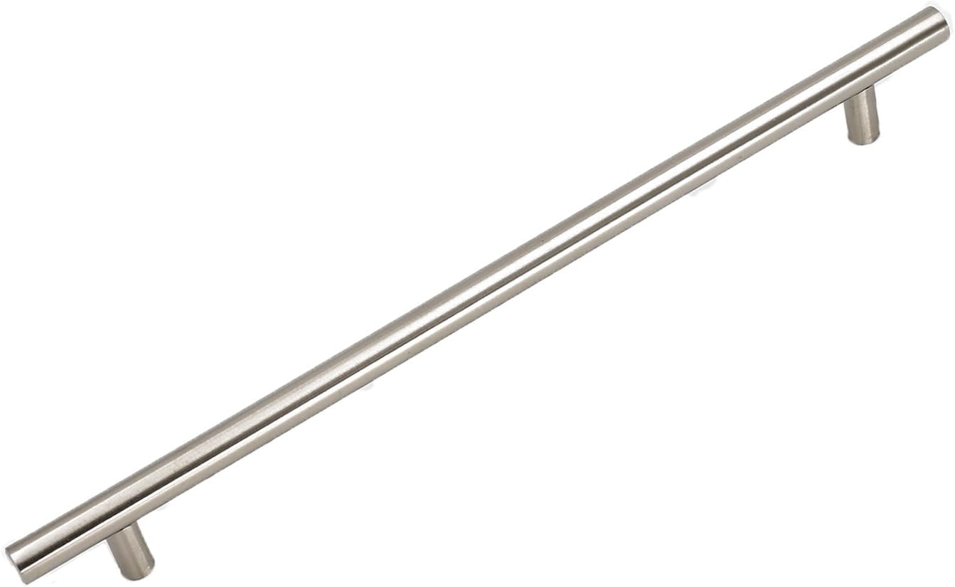 homdiy Cabinet Handles Brushed Nickel Cabinet Pulls - 5Pack Cabinet Door Pulls 10in Hole Centers Kitchen Cabinet Handles