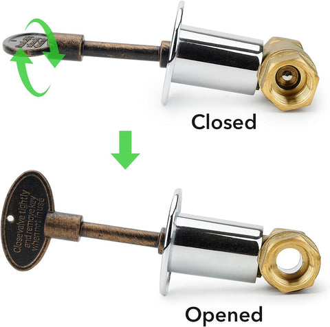 Stanbroil Universal 3-Inch Gas Valve Key Antique Copper