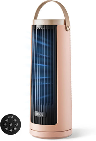Levoit Windi Mini Tower Fan for Bedroom, Portable Desk Fan, 20dB Quiet