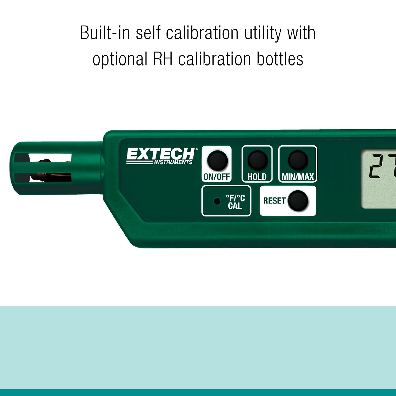 Extech 445580 Humidity and Temperature Pen, Fast Sensor, Dual LCD