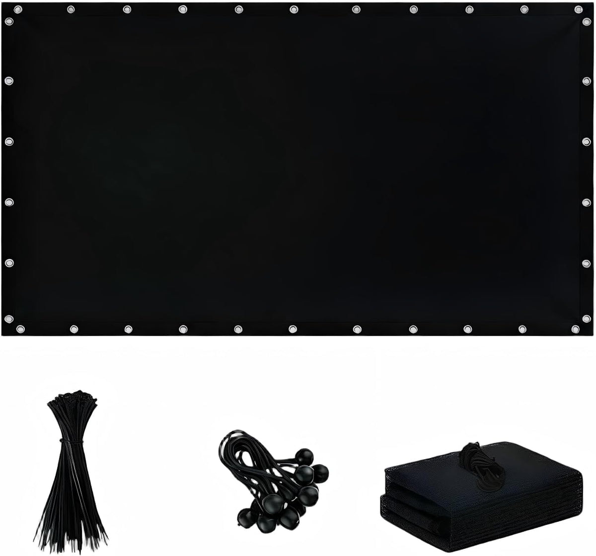 90% Sun Shade Cloth with Grommets, 3.3 X 6 FT Pergola Shade Cover, Mesh Tarp Sun Screen for Patio, Outdoor, Garden, Backyard
