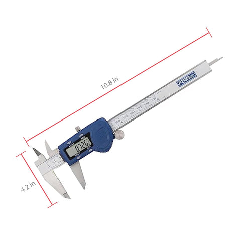 Fowler 54-101-150-2, Xtra-Value Cal Digital Caliper With 0-6"/150MM Measuring Range,Blue