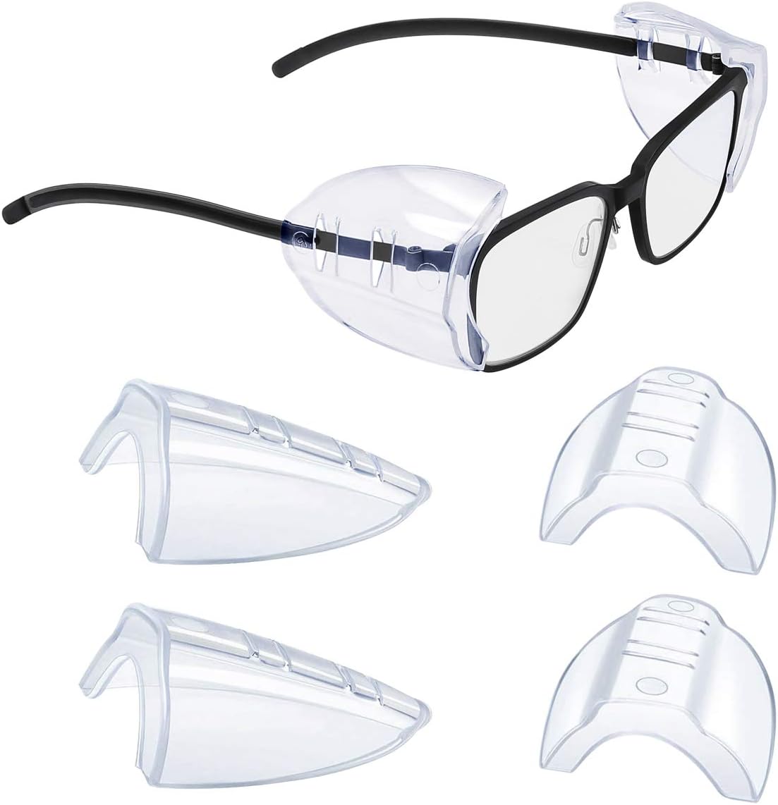 2/4/6/10 Pairs Safety Glasses Side Shields for Eye Protection (2)