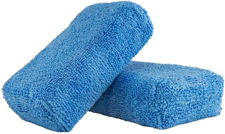 Chemical Guys, Premium Microfiber Applicator Pads, Soft Foam Core, 2 Pack