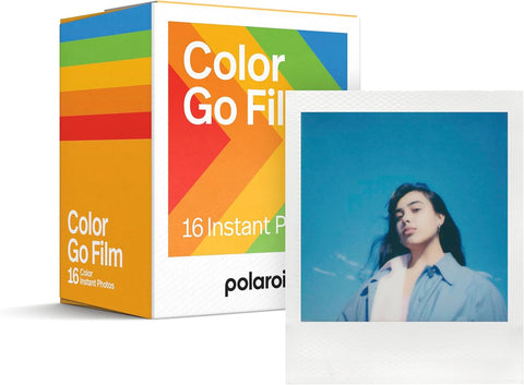 Polaroid Go Color Film, White Frame, 16 Photos (6017), Compatible with Go Cameras Only