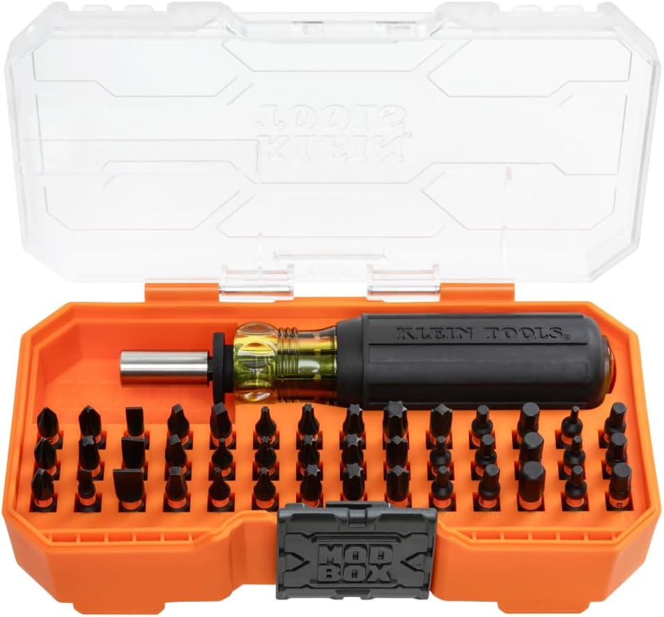 Klein Tools 33803 ProFlex 42-Bit Impact Driver Bit Set with Modular Case
