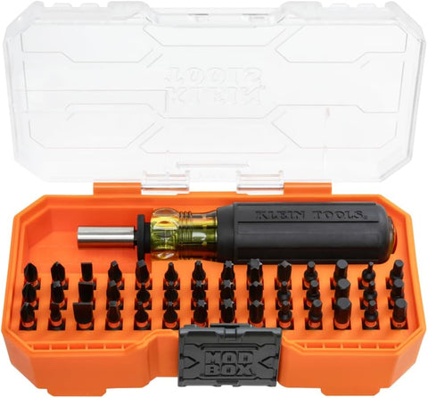 Klein Tools 33803 ProFlex 42-Bit Impact Driver Bit Set with Modular Case