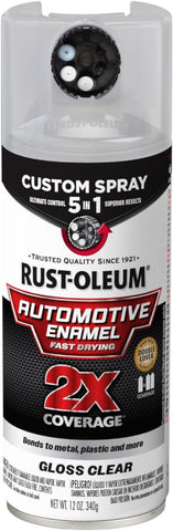 Rust-Oleum 2X Automotive Enamel 5-in-1 Spray Paint, Gloss Clear
