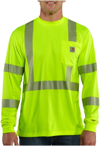 Carhartt Men's HV Force Relaxed LS Class 3 T-Shirt