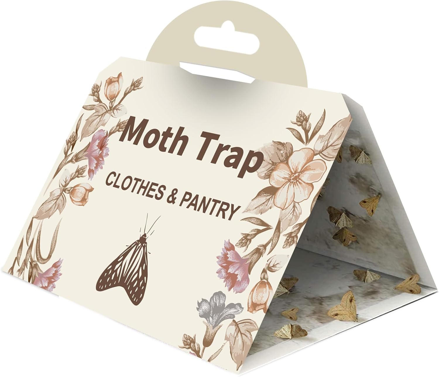 Pantry Moth Traps 10-Pack Safe and Effective for Food and Clothing- Glue Traps with Pheromones for Wool Closet Carpet Food and Cupboard K01