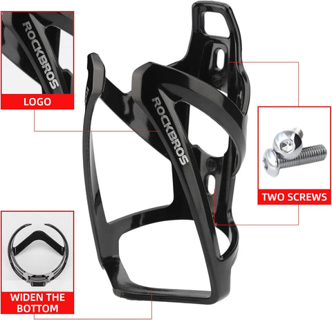 ROCKBROS Bike Water Bottle Holder Ultralight Bottle Cages with Screws Tool