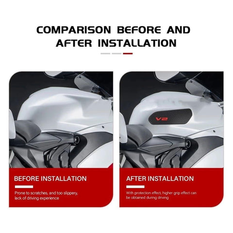 Tank Pad Sticker Fuel Tank pad for Du&Cati Panigale V2 Streetfighter V2 2020 2022 Tank Pads Decal Knee Grip Traction Pad