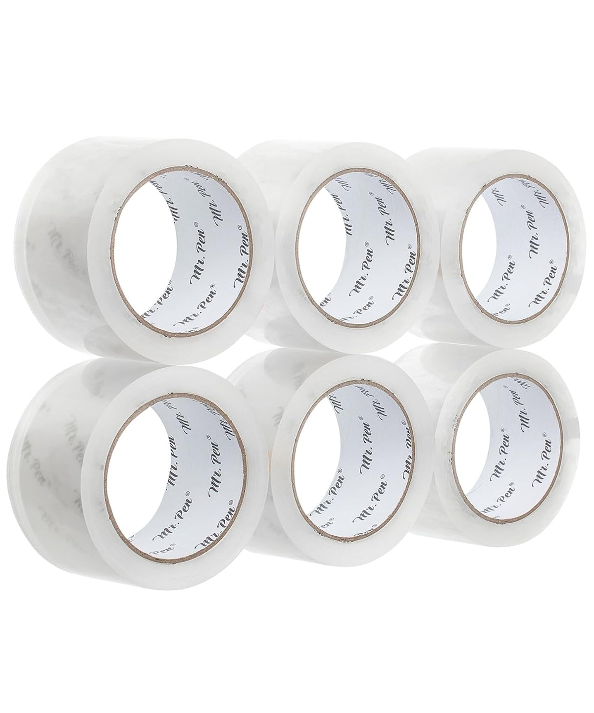 Mr. Pen- Packing Tape, 6 Pack, 2.7mil, 2' Wide, 60 Yards, Clear