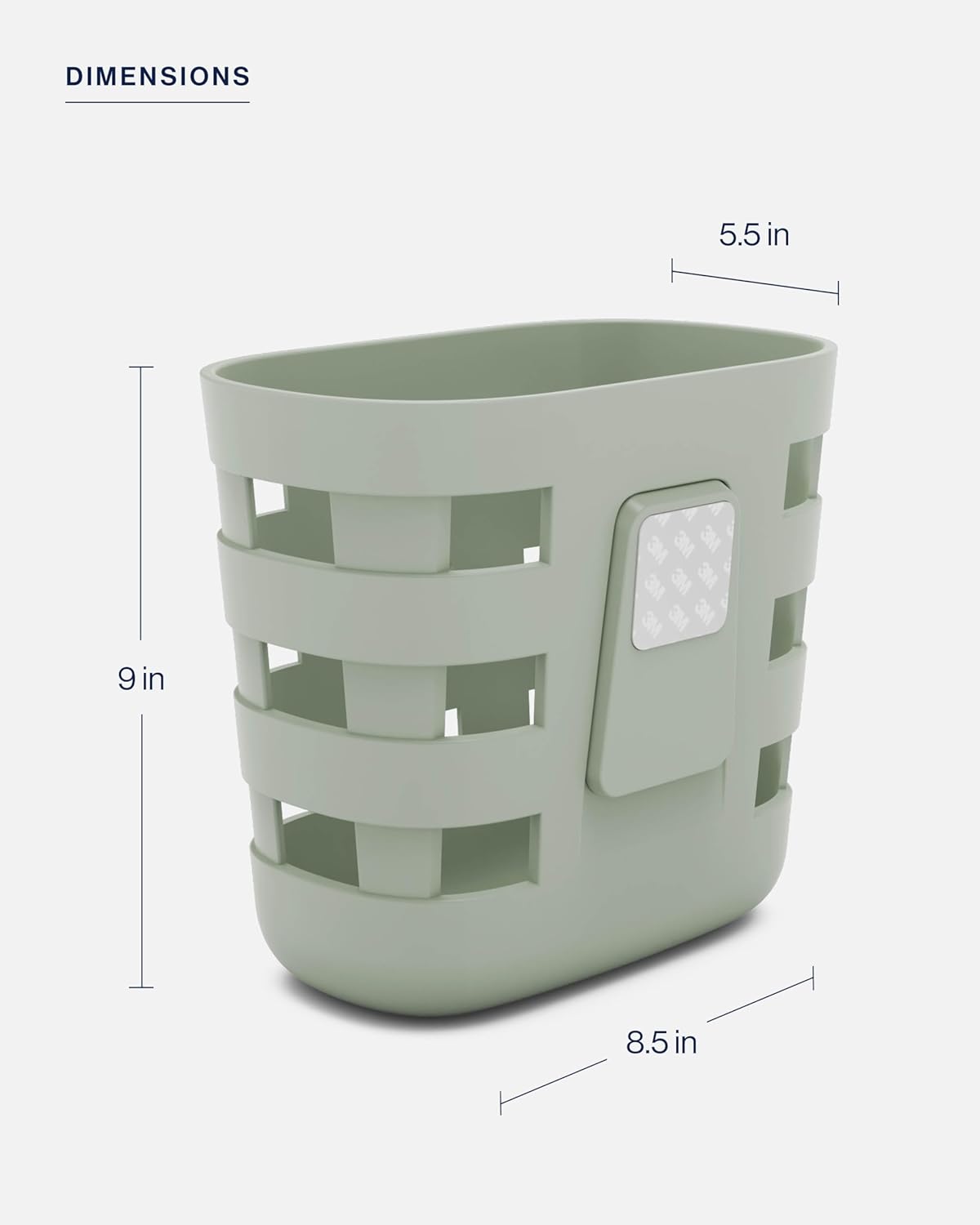Lalo Bath Time Storage Bin, Removable Drying Bin for Bathtub
