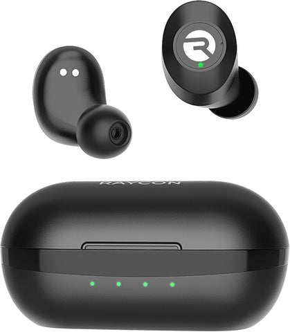 Raycon Everyday Bluetooth Wireless Earbuds with Microphone - Active Noise Cancelling, Sweat & Water-Resistant Earphones, Ear Buds Wireless Bluetooth Up to 32 Hours Playtime (Black)
