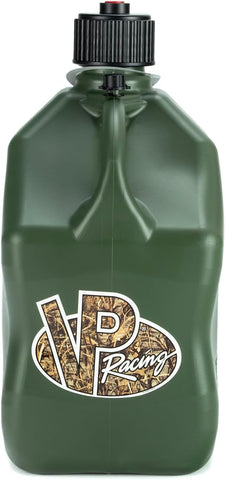VP Racing 3846-CA, 5.5 Gallon Square Motorsport Jug Camo w/ 14" Standard Hose (2 Pack) Close-Trimmed Cap and Neck for Tight Seal
