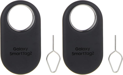 Samsung SmartTag2 (2023) Bluetooth + UWB, IP67 Water and Dust Resistant, Findable via App, 1.5 Year Battery Life - Black (International Version)