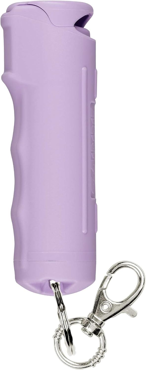 Sabre Pepper Gel Spray with Fast Flip Top Safety & Snap‑Clip Keychain for Self Defense - Max Strength with UV Dye, Finger Grip, Reduces Wind Blowback,10-Sec Spray,14ft Range, Made in USA, 0.54 fl oz