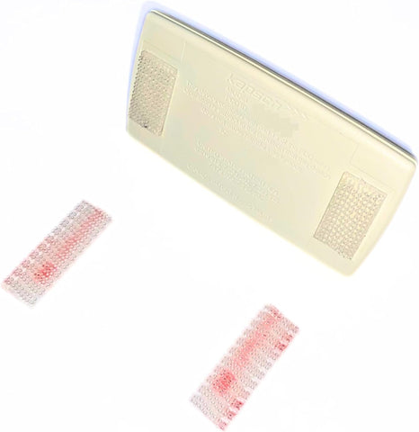 4 Pieces (2 Sets) Mounting Strips for EZ Pass/IPass/IZoom/Sunpass Cars Windshield Toll Transponder Holders Reclosable Fastener Peel and Stick Adhesive Dual Lock Tape Strips