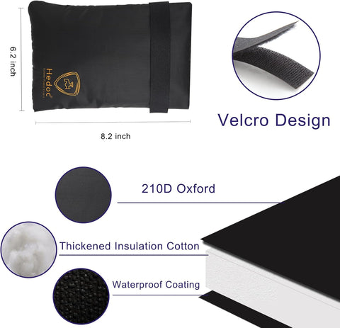 Hedoc Pro Outdoor Faucet Covers for Winter Freeze Protection, 6 Pack 6" W x 8.2" H Winter Faucet Insulation Cover Socks, Hose Bib Covers for Winter