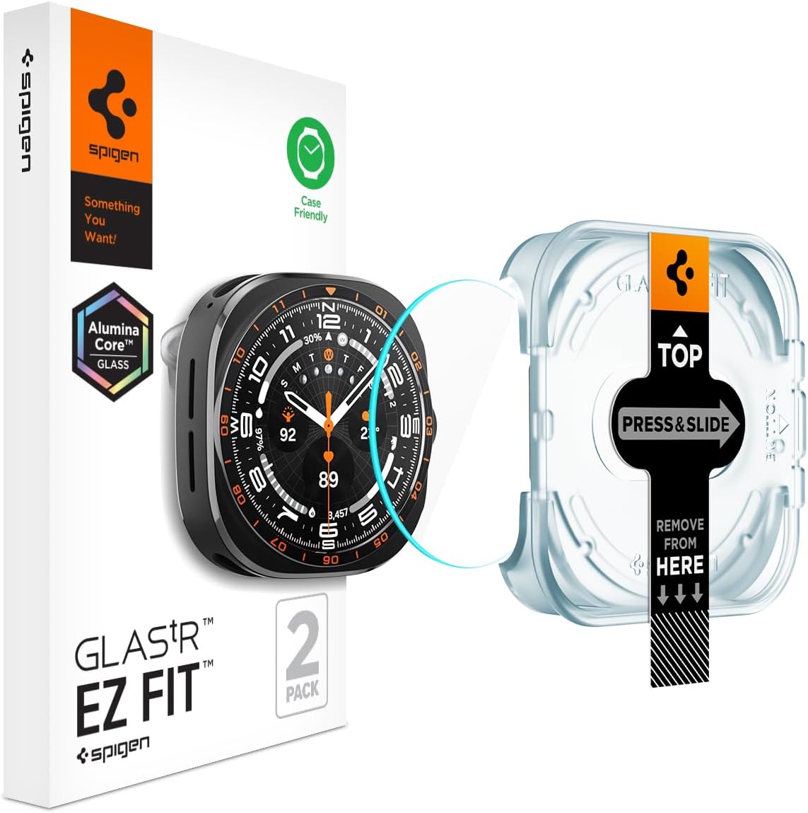 Spigen GlasTR EZ FIT Screen Protector for Galaxy Watch Ultra 2