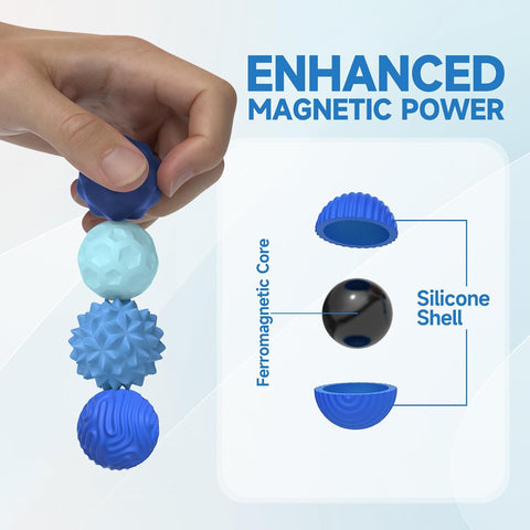 Magnetic Fidget Balls for Adults & Teens, Silent Fidget Toys for Office