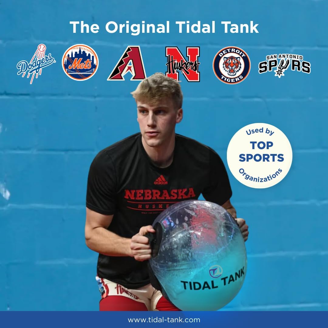 Tidal Tank Sphere Mini - Heavy Bag Aqua Ball, Water Weight - Sandbag Weight Set for Home Gym, Adjustable Sand Bags Weights Workout - Portable Exercise Fitness Equipment - Workout Videos