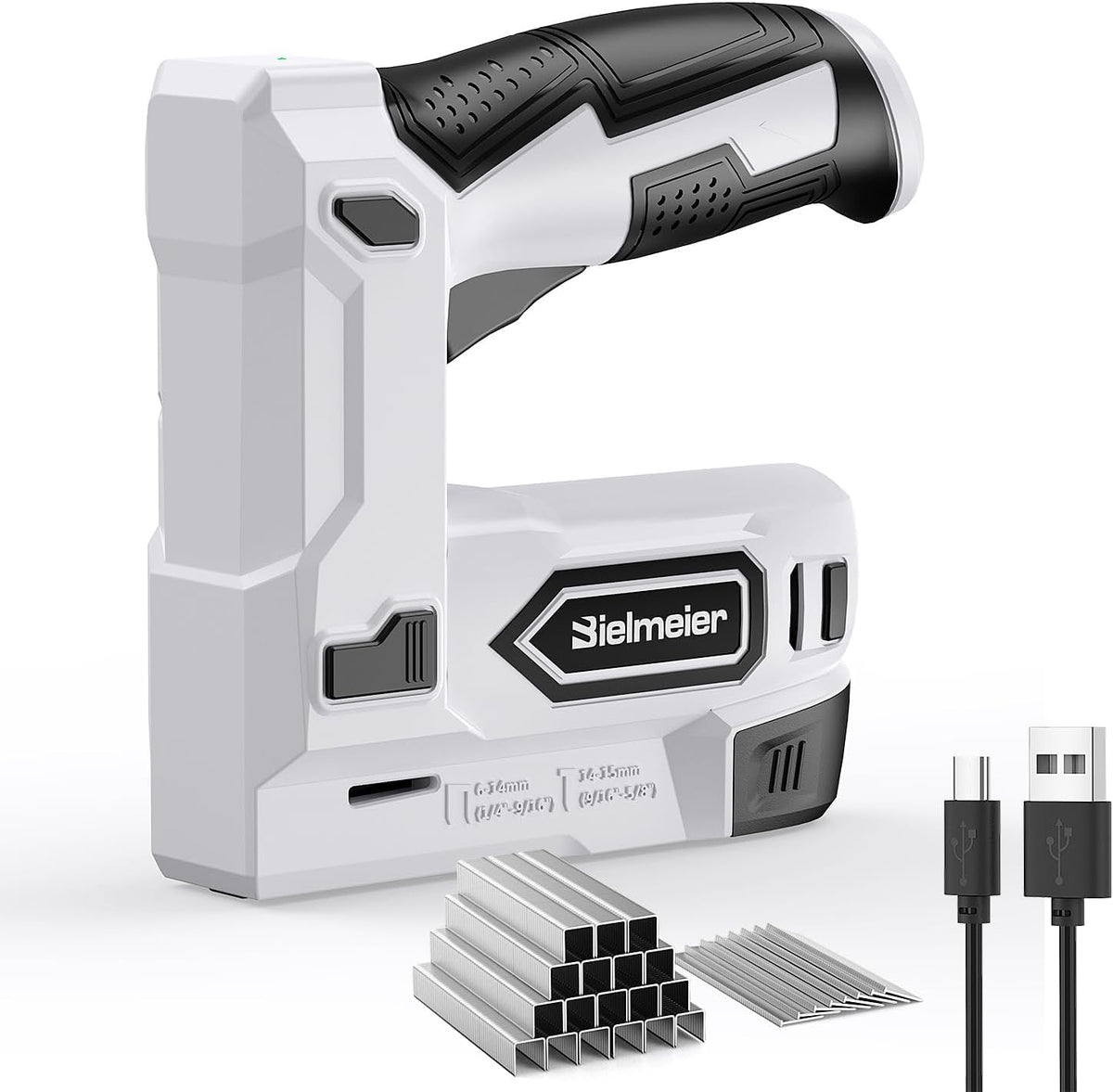 Bielmeier 2-in-1 Cordless T50 Staple Gun & Brad Nailer, 4V Battery Powered