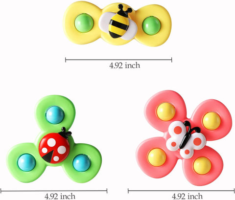 ALASOU Suction Cup Spinner Airplane Travel Toys for 1 Year Old Boy Girl