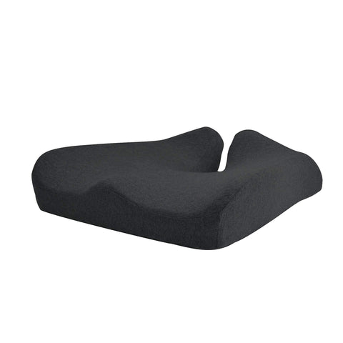 Cushion Lab Patented Pressure Relief Seat Cushion for Long Sitting Hours on Office & Home Chair - Extra-Dense Memory Foam for Soft Support. Car Pad for Hip, Tailbone, Coccyx, Sciatica - Black