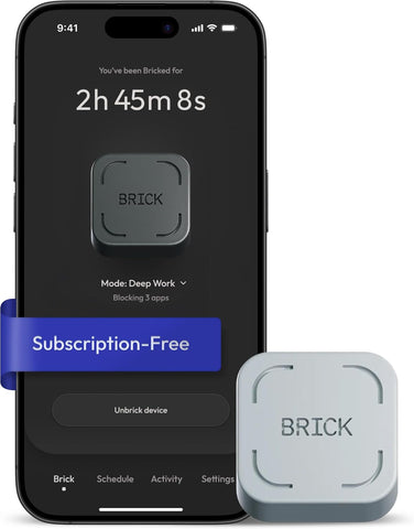 The Brick Smartphone Access Blocker, Subscription-Free Phone Lock
