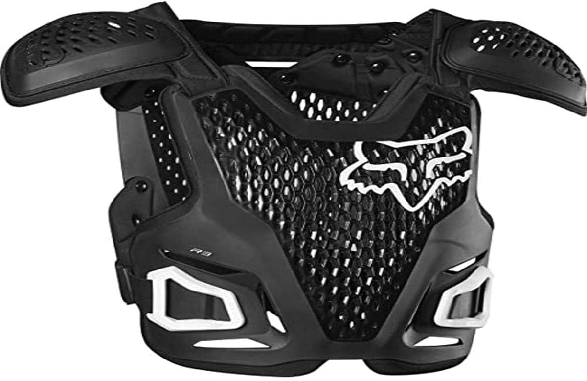 Fox Racing Youth R3 Motocross Dirt Bike Chest Guard, Black, One Size