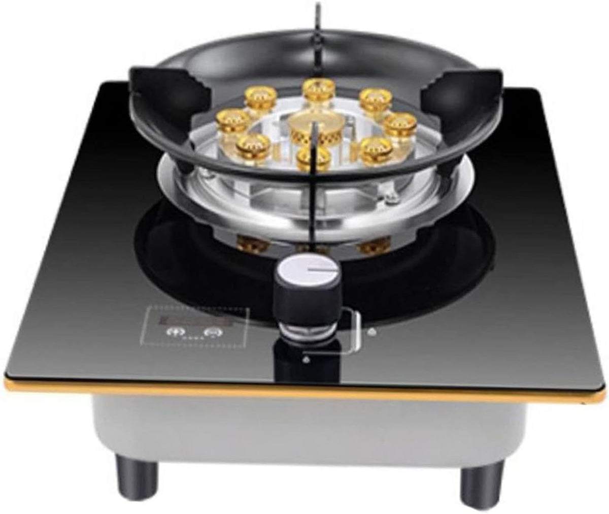 Indoor Portable Gas Stove - Single Burner Gas Hob, Tempered Glass Cooktop Burner, Gas Stove with Timer Function, for Caravan Freestanding Cooktop Camping Outdoor Cooker, Easy To Clean(LPG)