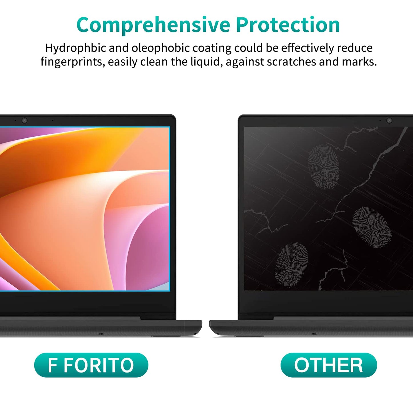 F FORITO 2-Pack 17.3 inch Anti Blue Light Laptop Screen Protector, Compatible with 17.3” HP/Lenovo/Acer/ASUS/MSI Laptop with 16:9 Aspect Ratio, Anti Glare & Anti Scratch Laptop Screen Filter