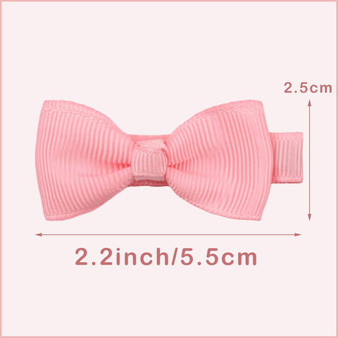 CÉLLOT Baby Hair Clips 50PCS Baby Girls Fully Lined 2" Baby Bows Hair Pins