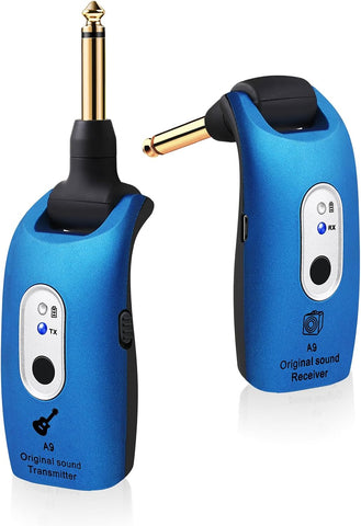 2.4GHz Wireless Guitar System for Electric Instruments, A9 Blue