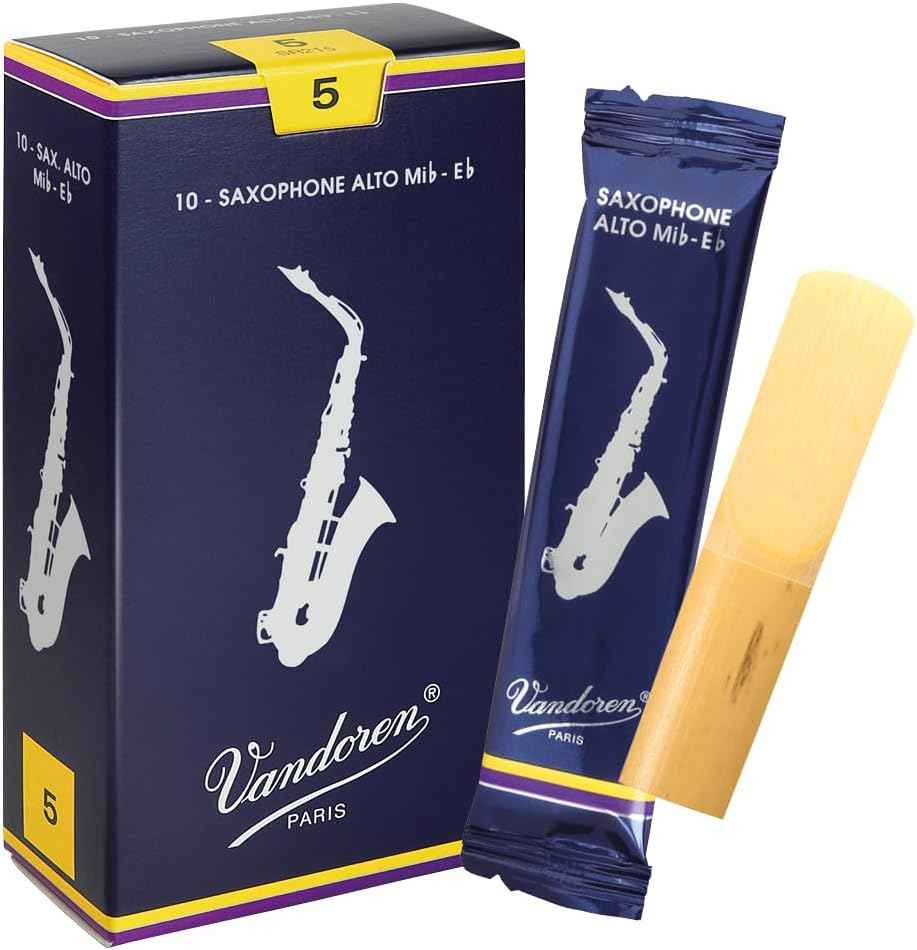 Vandoren SR215 Alto Sax Traditional Reeds Strength 5; Box of 10