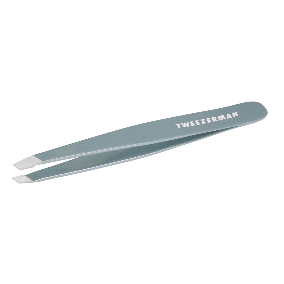 Tweezerman Exclusive Mist Blue Slant Tweezer - Hair Removal Tweezers, Stainless Steel