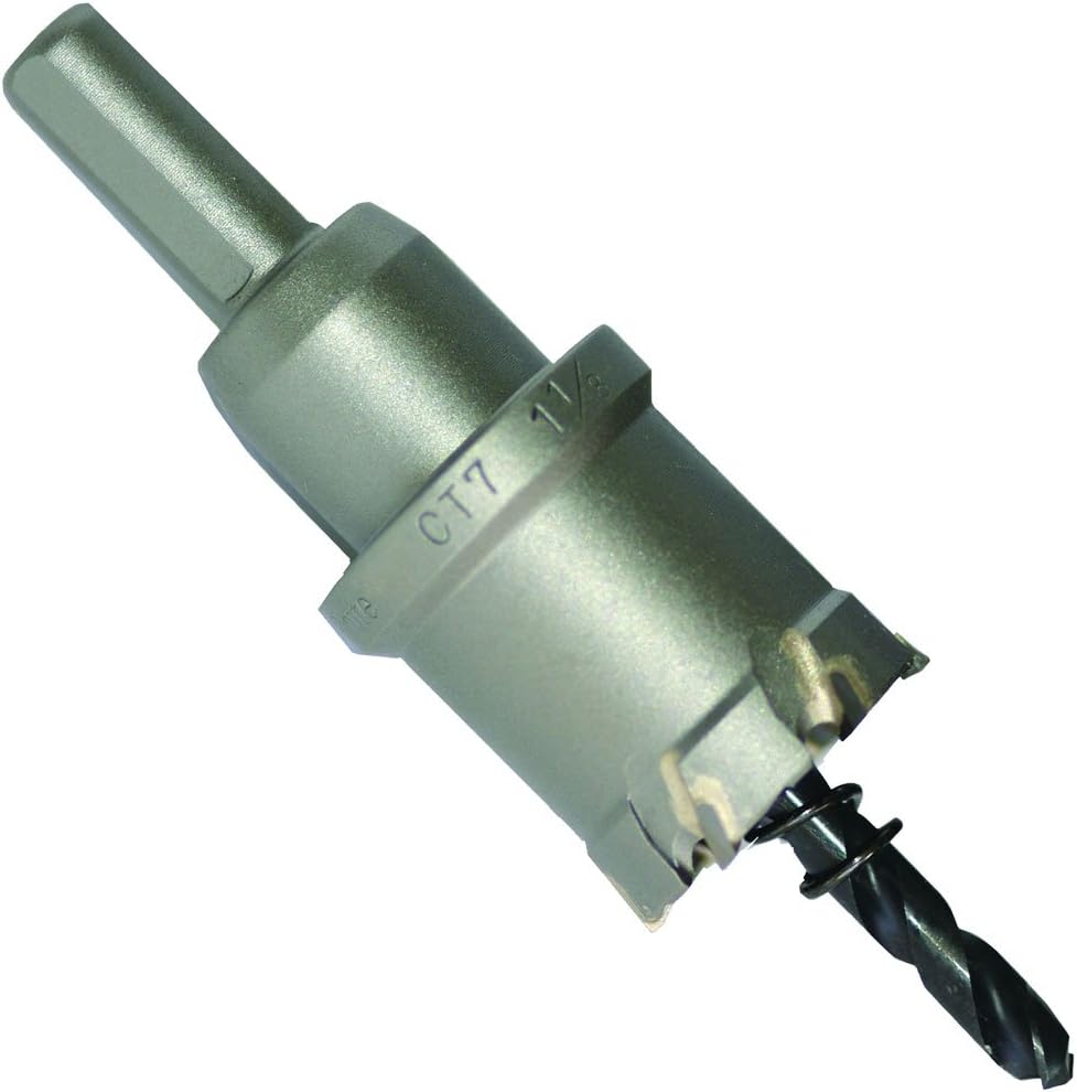 Champion Cutting Tool CT7-11/16 Inch Tungsten Carbide Tipped Hole Cutter- Up to 1 inch depth of cut