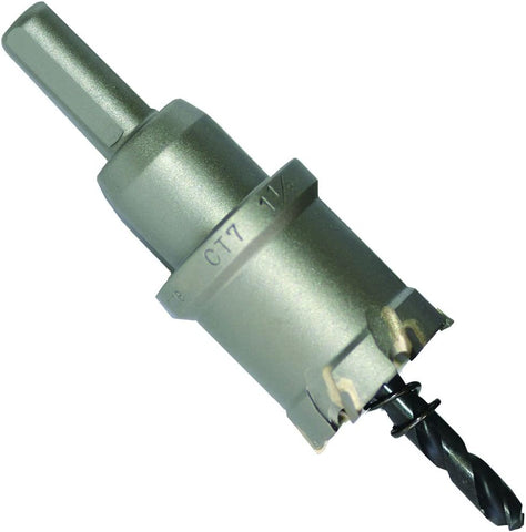 Champion Cutting Tool CT7-11/16 Inch Tungsten Carbide Tipped Hole Cutter- Up to 1 inch depth of cut
