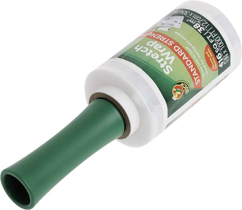 Duck Brand Stretch Wrap Roll, Clear, 5 inches by 1000 feet, 285849, Set of 4